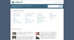 Desktop Screenshot of leicester.enquira.co.uk