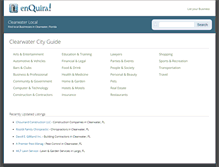 Tablet Screenshot of clearwater.enquira.com