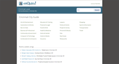 Desktop Screenshot of cincinnati.enquira.com