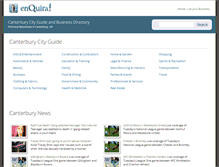 Tablet Screenshot of canterbury.enquira.co.uk