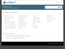 Tablet Screenshot of cheyenne.enquira.com