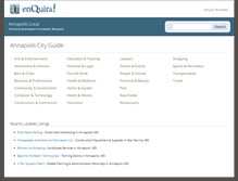 Tablet Screenshot of annapolis.enquira.com