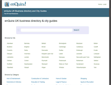 Tablet Screenshot of enquira.co.uk